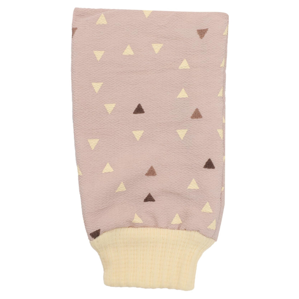 Pink Exfoliating Gloves Doublesided Body Scrub Mitt For Shower Spa Gentle Skin Tone Care