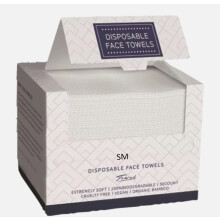Extra Large Disposable Face Towels 50 Count, Super Soft Makeup Remover Dry Wipes for Women