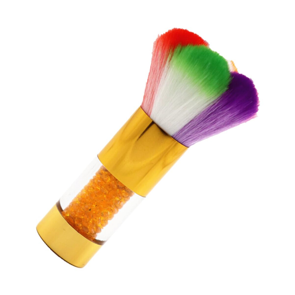 Nail Dust Brush with Soft Bristles and Rhinestone Handle for Manicure Pedicure Salon or Home