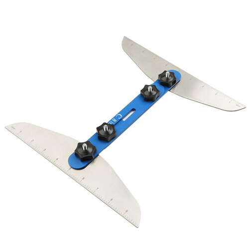 Telescopic Stair Tread Gauge Foldable Template Tools for Woodworking, Adjustable Measuring Template 1 Set