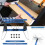 Telescopic Stair Tread Gauge Foldable Template Tools for Woodworking, Adjustable Measuring Template 1 Set 2