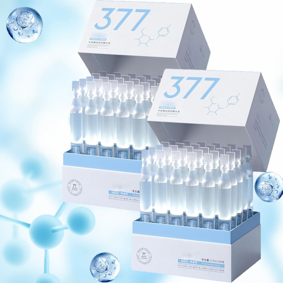 Hyaluronic Acid Serum 3% Hydrating Ampoules for Deep Moisture and Skin Plumping 2 Pack 60pcs