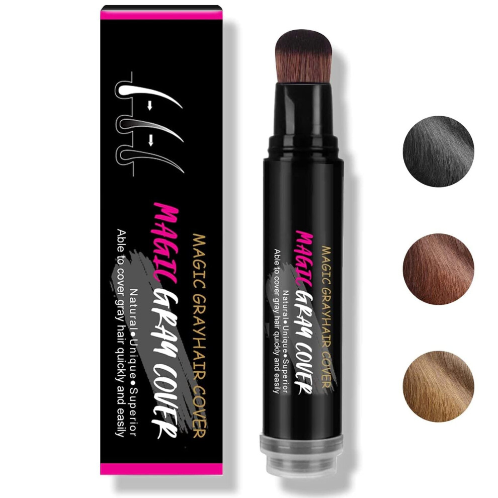 Black Root Touch Up Hair Color Pen Â Instant Gray Coverage, Waterproof And Plantbased Formula