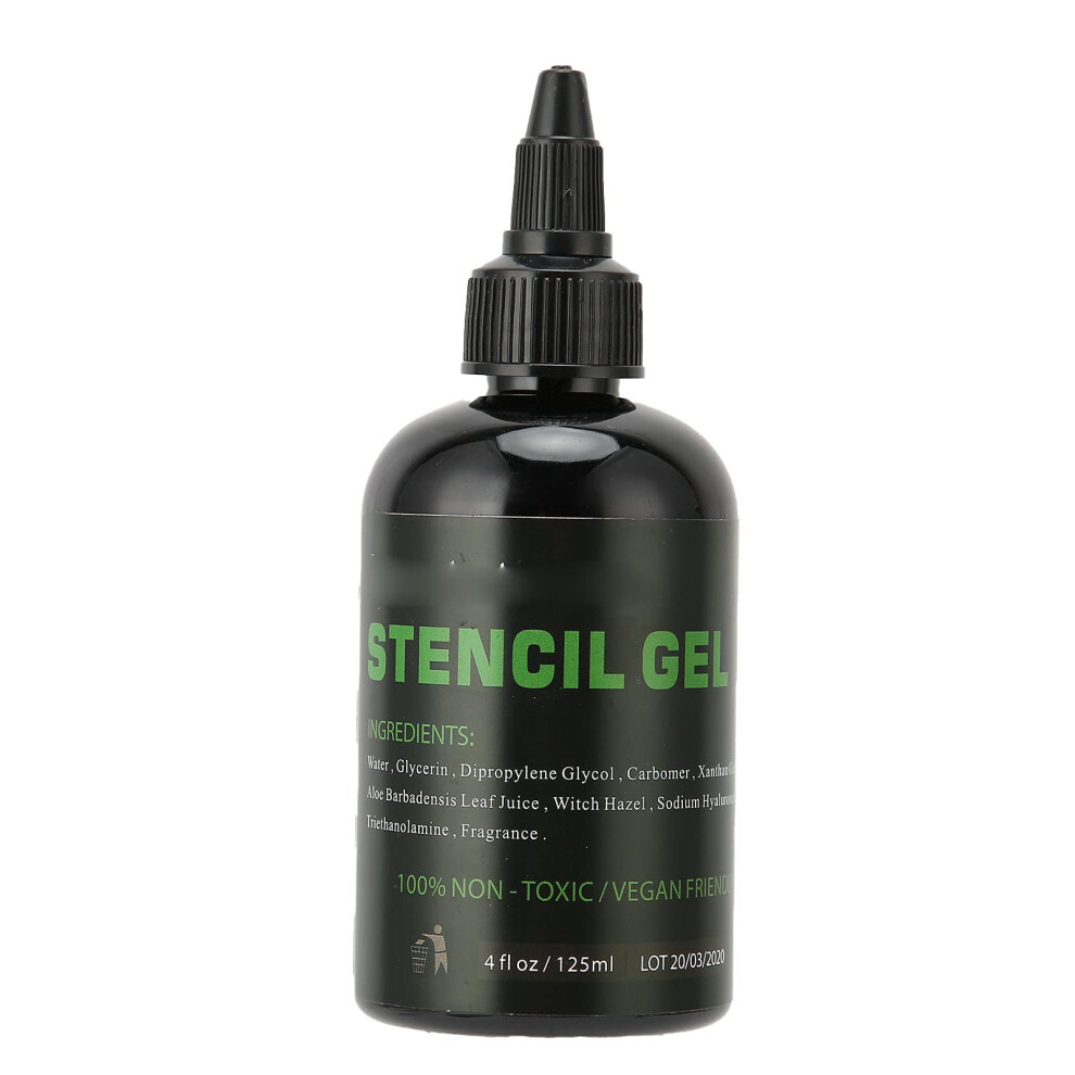 Cream Tattoo Transfer Gel 125Ml For Stencils With Clear Precise Transfers And Gentle Skin Formula