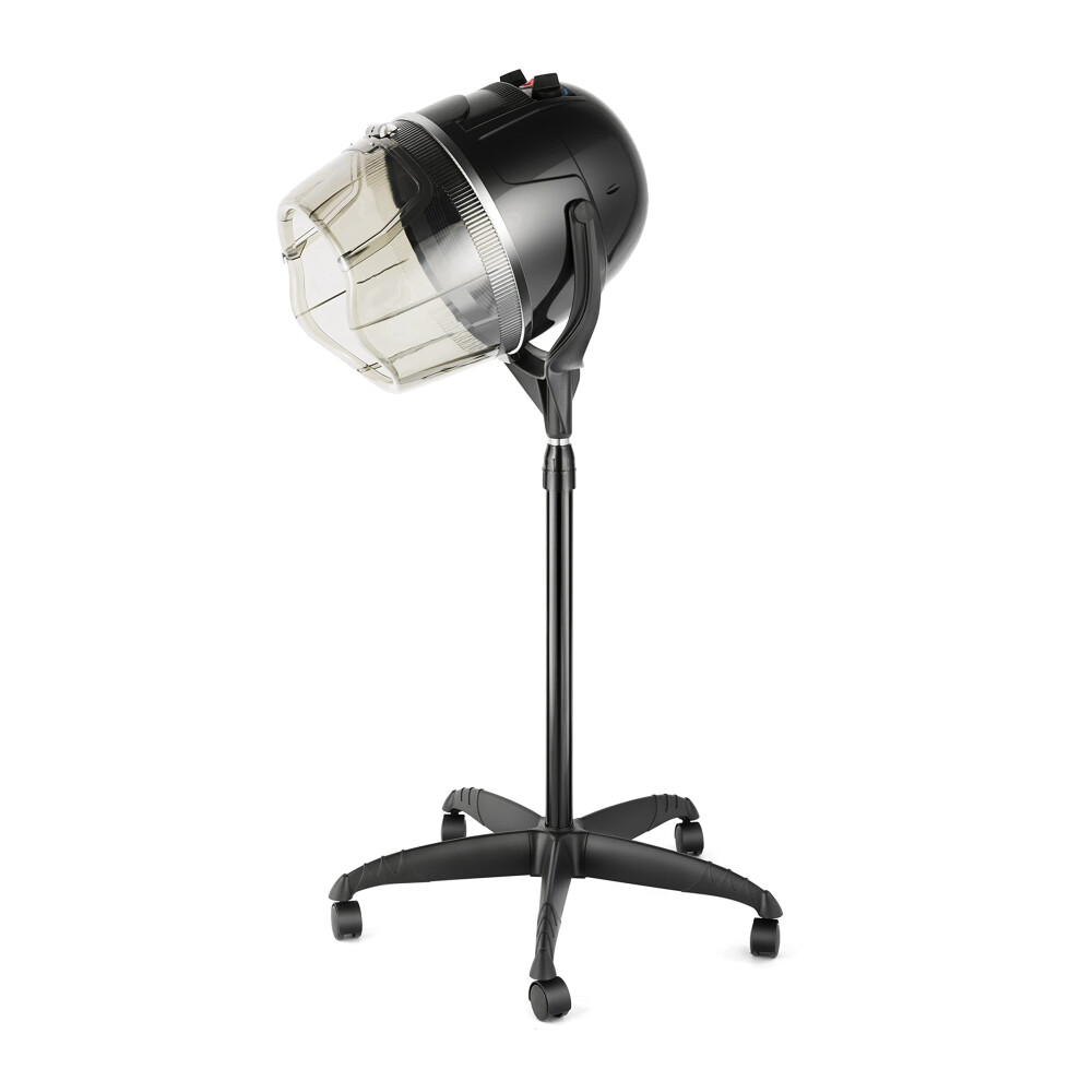 Professional Hooded Hair Dryer Stand with Adjustable Height and Timer for Salon and Home Styling
