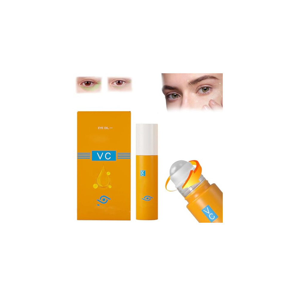 Dark Lutein Eye Serum Antiaging Eye Oil For Circles And Puffiness With Rollon Applicator 1Pc