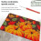 Latch Hook Kit (Pumpkin) Pumpkin Pattern Rug Kit, PrePrinted Canvas, Includes Yarn and Hook, Halloween Decor 4