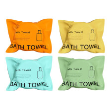 Large Disposable Bath Towels 4 Pack, Soft Quick Dry Compressed Travel Towels for Camping and Hotel