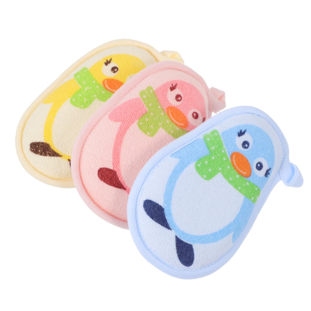 Kids Bath Sponge Soft Cotton Gentle Exfoliation Cartoon Scrubber for Baby and Children