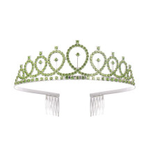 Handmade Crystal Bridal Tiara Crown for Women, Adjustable Luxury Wedding Hair Accessory