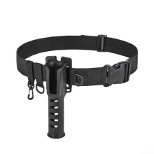 Fishing Waist Belt Hook Plastic DRings Nylon Wading Belt With Hand Strap And Swivel Rod Holder