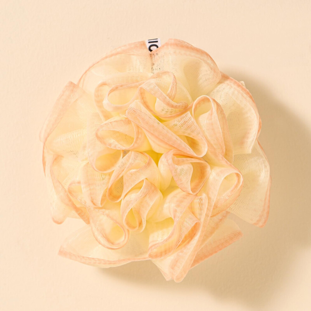 Rose Shape Bath Sponge with Builtin Soap Pocket for Rich Foam and Gentle Exfoliation