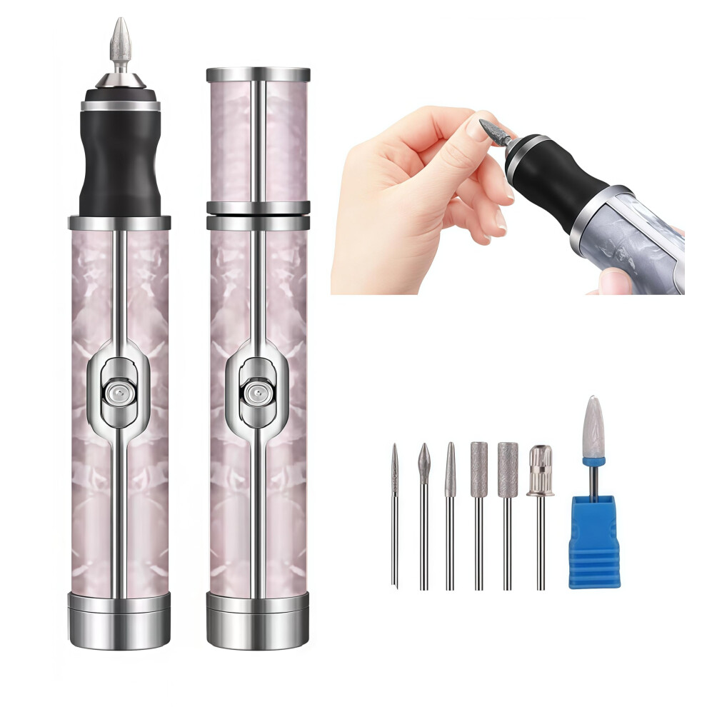 Electric Nail File for Thick Nails, 4Speed Cordless Rechargeable Toenail Grinder Kit with Low Noise