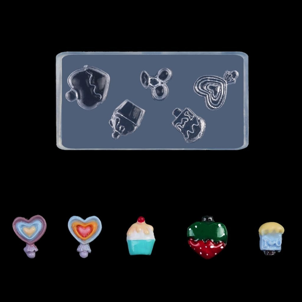 3D Nail Art Silicone Mold with Precise Embossed Patterns for Salon and Home Acrylic Gel Designs