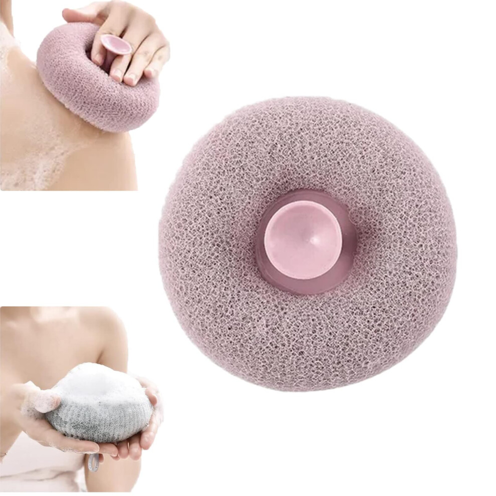 Purple Ultra Soft Bath Sponge Loofah Shower Scrubber With Rich Lather And Gentle Exfoliation