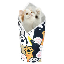 Cat Grooming Wrap AntiScratch EscapeProof Cat Bathing Restraint Bag for Nail Trimming and Washing