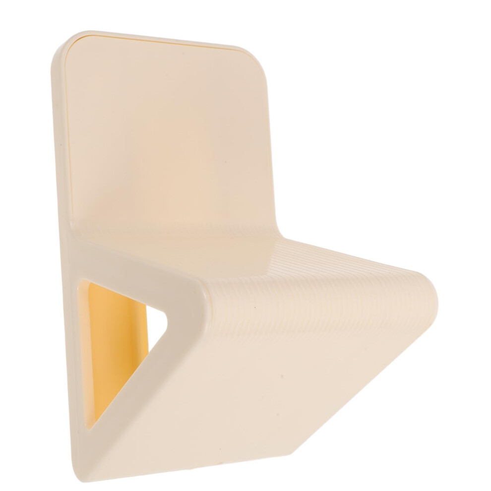 White Shower Foot Rest Nodrill Wall Mounted Stool For Shaving Legs Elderly Pregnant Women Slipresistant
