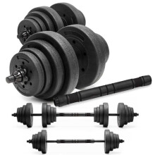 Manubri da palestra - ACTIGET - 20 kg - Regolabili - Design compatto - Ideale per allenamento a casa