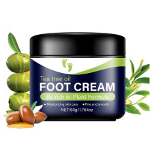 Tea Tree Oil Foot Cream for Dry Cracked Feet, Deep Hydration and Heel Balm