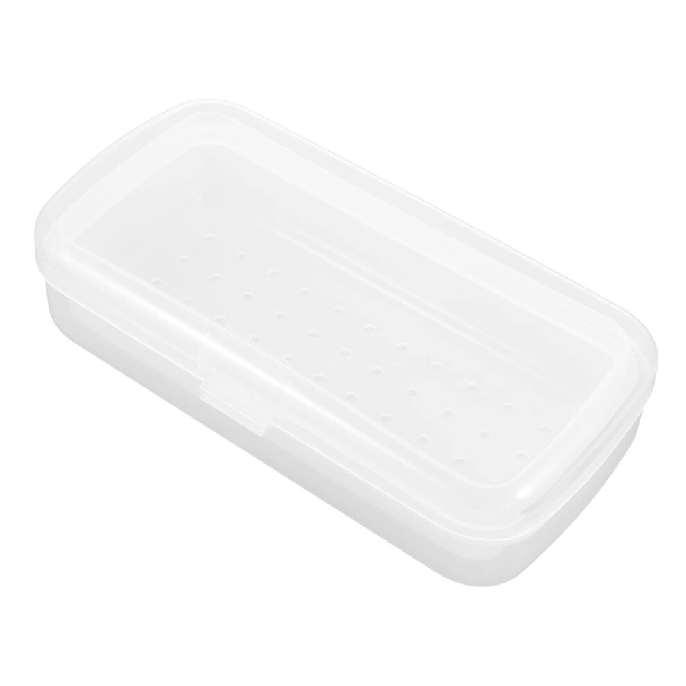 Nail Tool Sterilizer Box with Removable Tray for Secure Manicure Tool Storage and Quick Cleaning