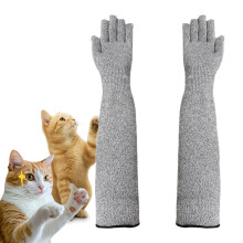 Pet Grooming Gloves 16in Cat Grooming Arm Sleeves, Bite Resistant VetGrade Protective Sleeves for Bathing and Trimming