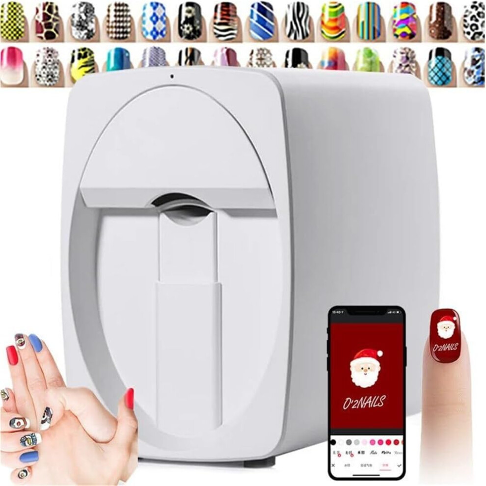 Automatic Nail Art Printer with Resolution Printing and Nail Recognition for Studio Use