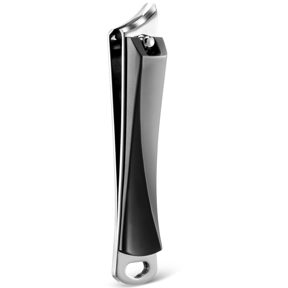 Black Ingrown Toenail Clippers 45 Slanted Curved Blade Stainless Steel Toenail And Cuticle Trimmer