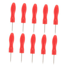 10Pcs Eyelash Glue Bottle Pin Set Stainless Steel Nozzle Cleaner for Lash Extension Salon Use