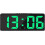 Modern Smart Alarm Clock Voice Activation RealTime Temperature Display Black Shell White Display 5