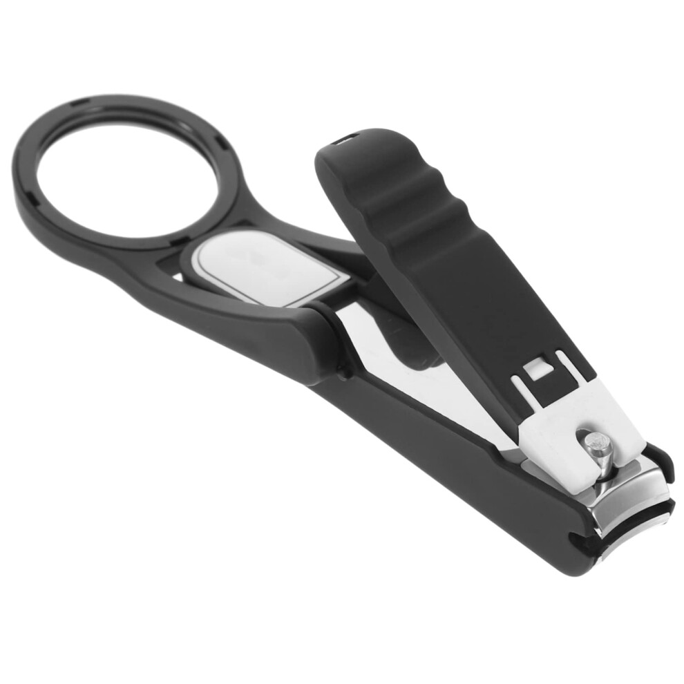Magnifying Nail Clippers with Builtin Glass and Ergonomic Handle for Seniors and Thick Toenails
