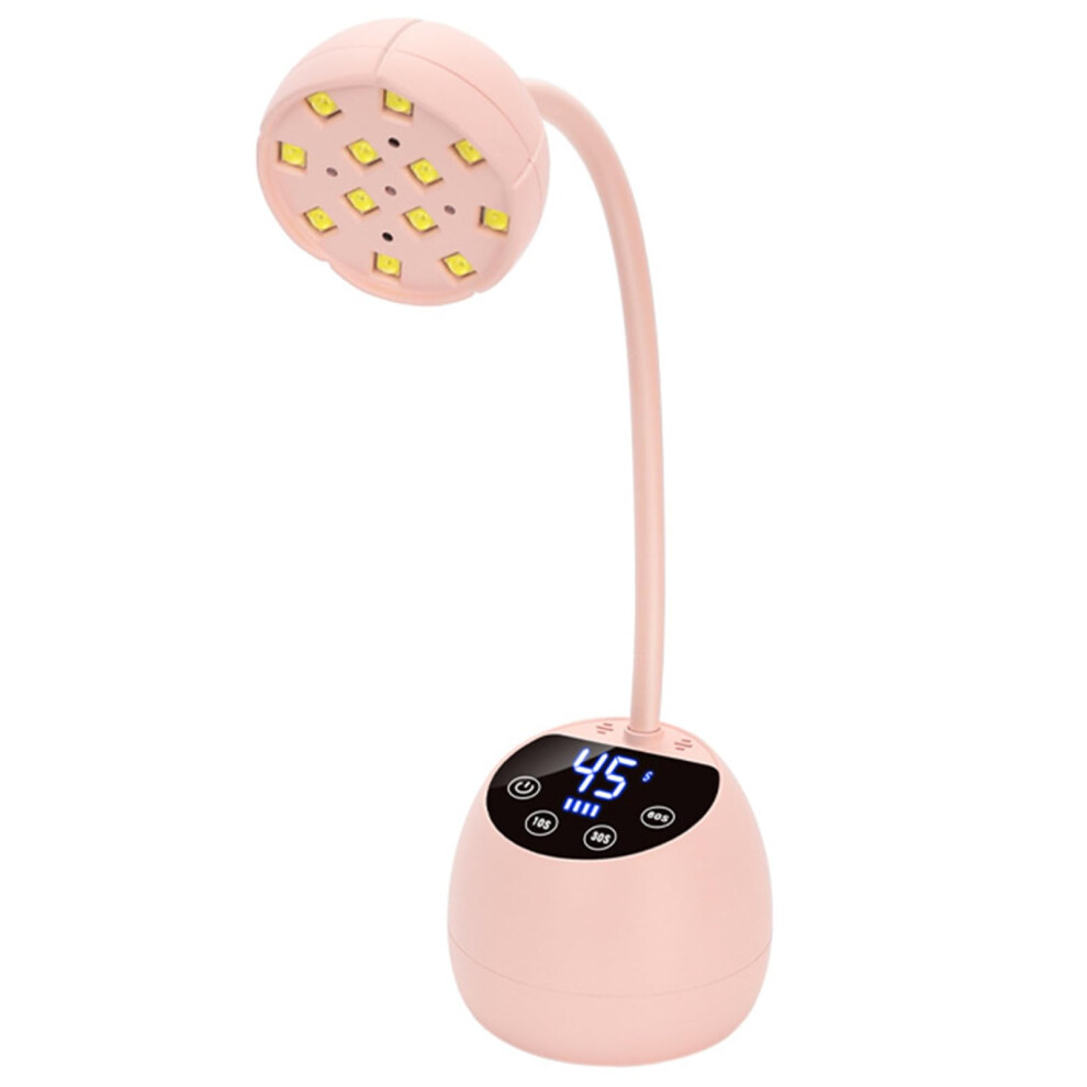 UV Nail Lamp Rechargeable Gel Nail Dryer with LCD Display USBC Charging and Timer Settings
