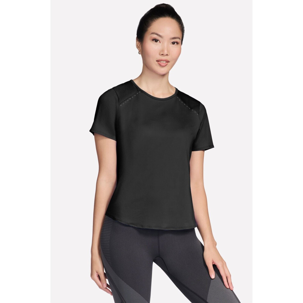 Skechers (, ) Stride Performance Tee Women's Activewear T-Shirts Black