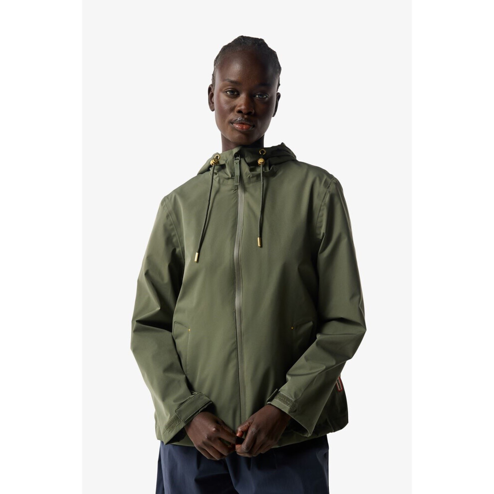 Hunter (, ) Original Lightweight Waterproof Women's Rain Jacket Green