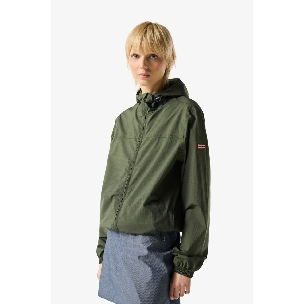 Hunter (, ) Packable Rain Unisex Adults Rain Jacket Green
