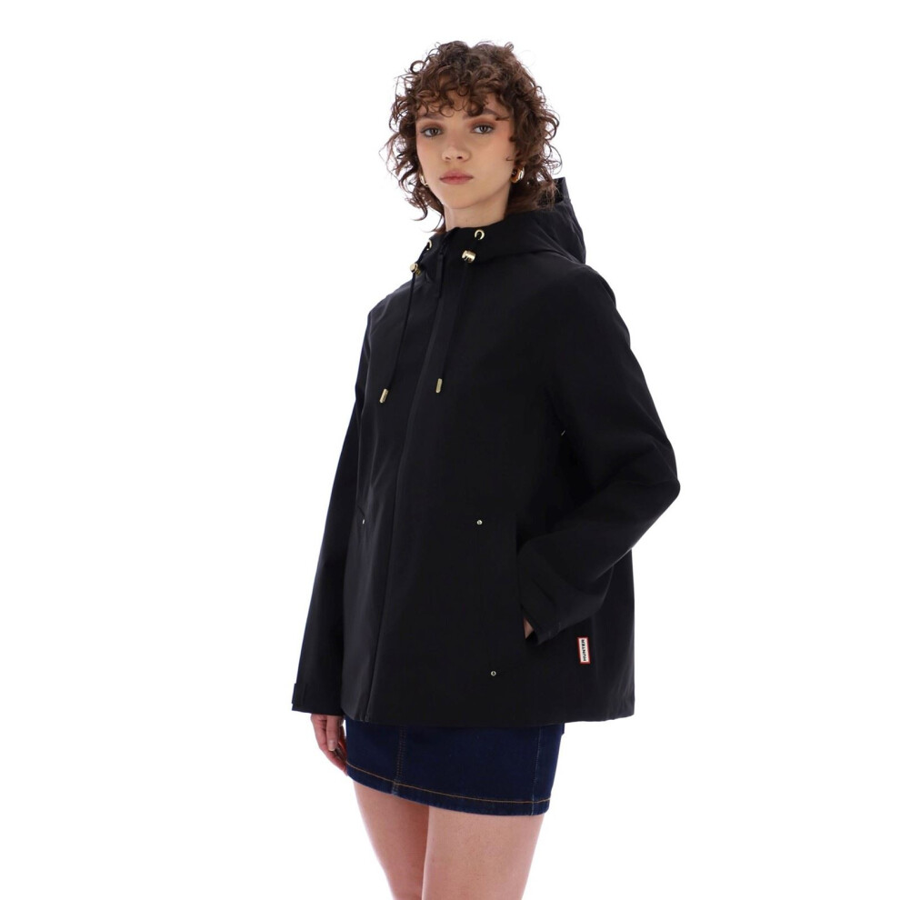 Hunter (, ) Original Lightweight Waterproof Women's Rain Jacket Black