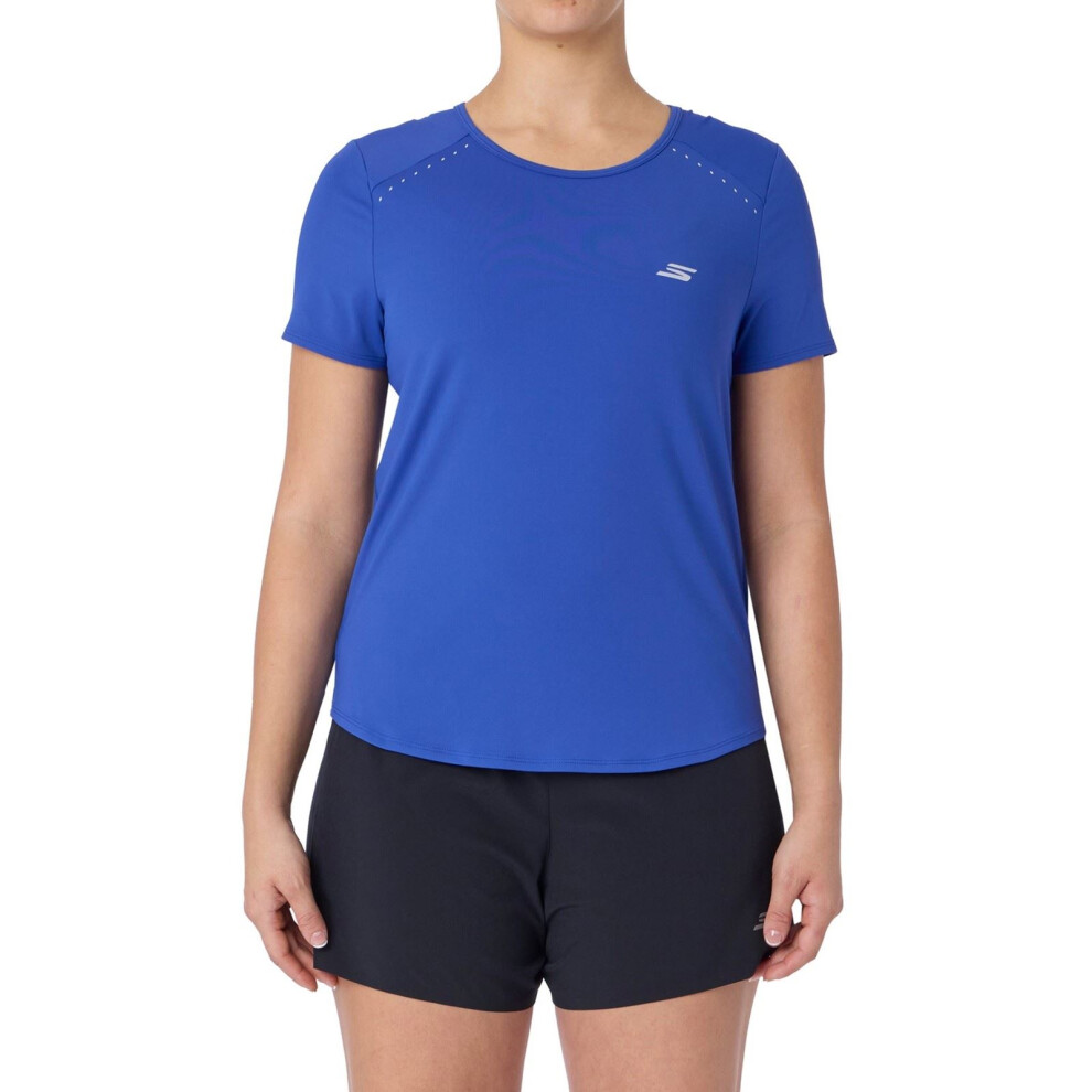 Skechers (, ) Stride Performance Tee Women's Activewear T-Shirts Blue