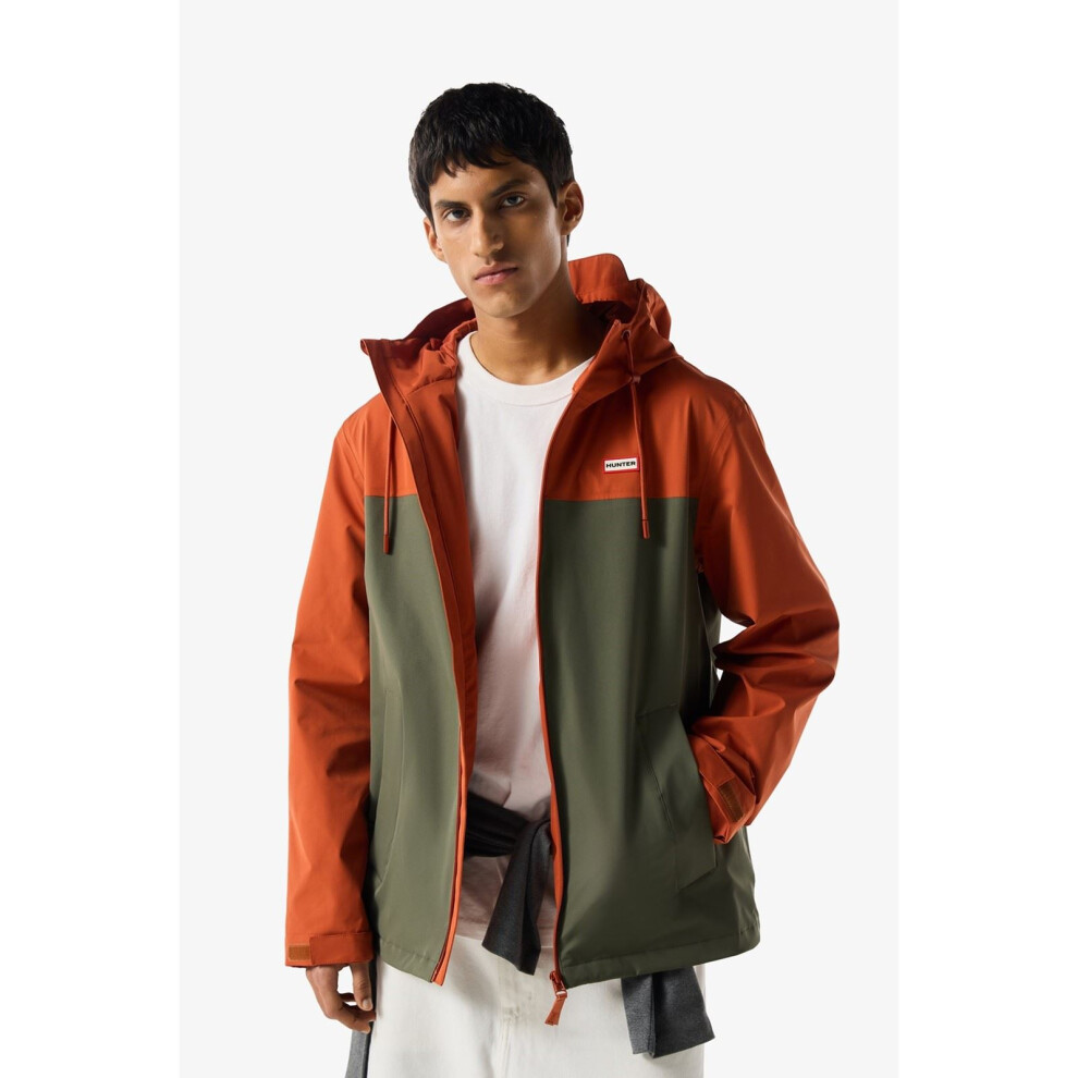 Hunter (, ) Original Mens Block Waterproof Men's Red Rain Jacket