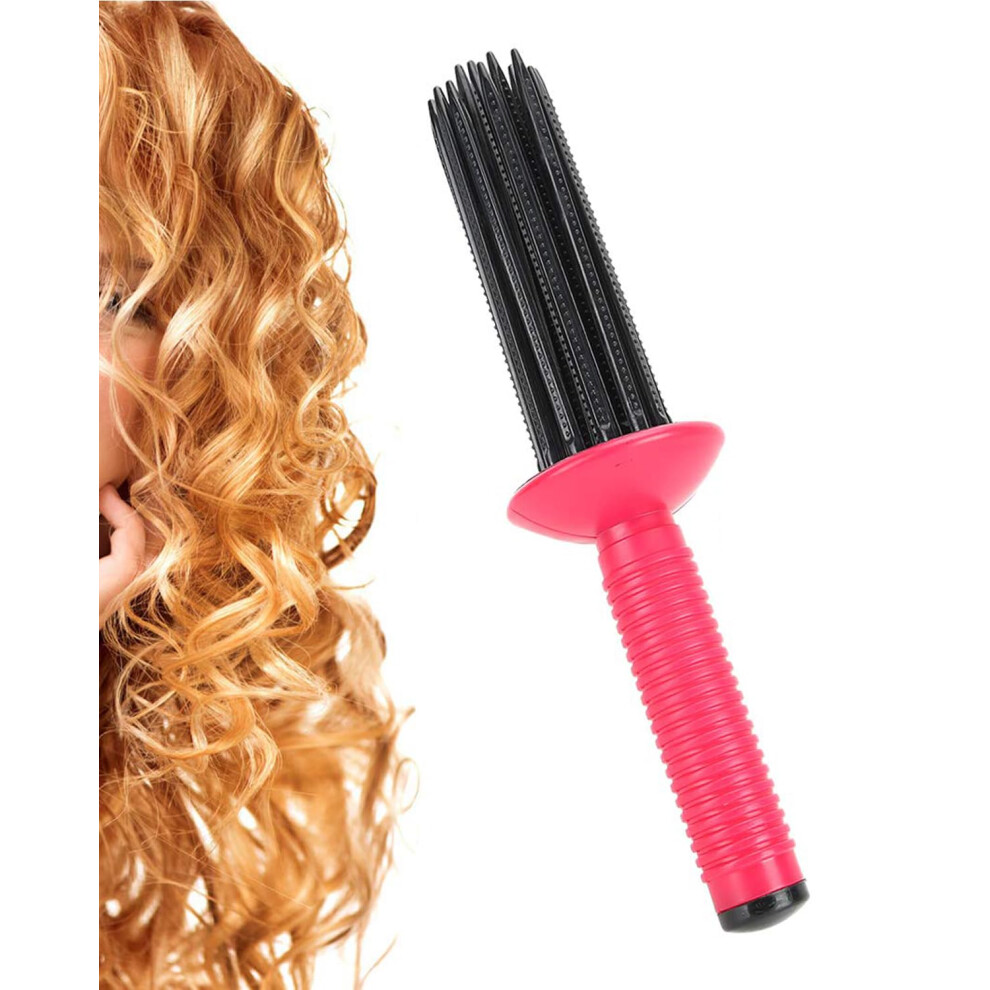 Unisex Round Hair Brush For Blow Drying Curls, AntiâSlip Grip Hair Curling Comb For Styling And Travel