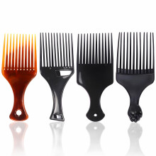 4Pack Afro Pick Comb Set, Wide Tooth Hair Comb for Curly or Thick Hair, Volume Lift and Detangling