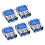 USB 3.0 TypeA Female Connector 9 Pin 90 Right Angle PCB Mount Speed 5pcs 1