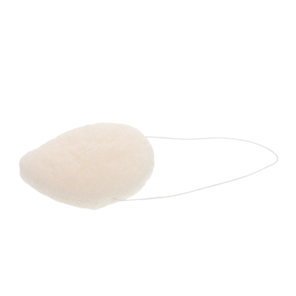 White Face And Body Exfoliating Sponge For Gentle Daily Cleansing, Soft Reusable Scrubber For Sensitive Skin
