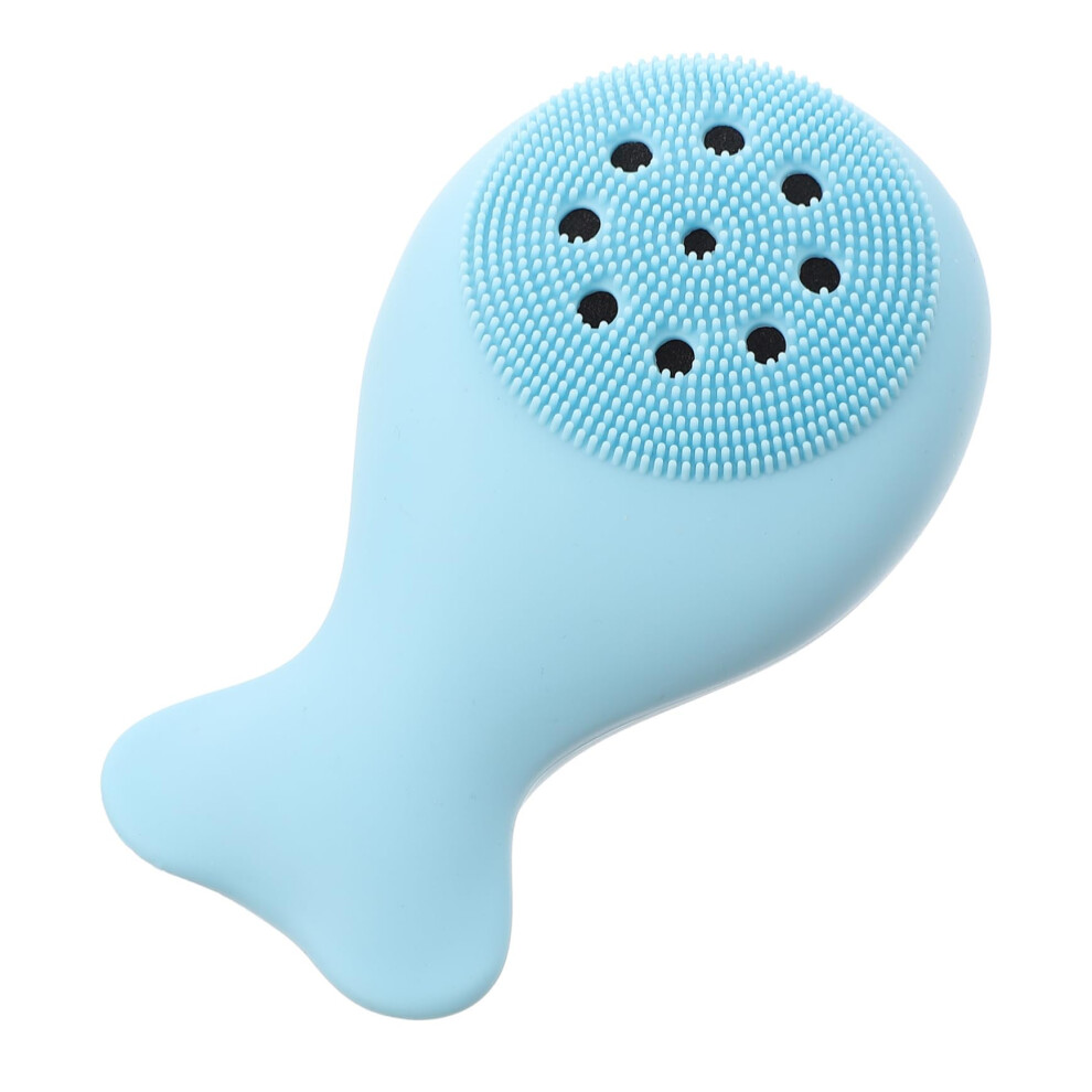 Shower Brush with Soft Bristles and Silicone Back Scrubber for Gentle Exfoliation and Deep Cleaning