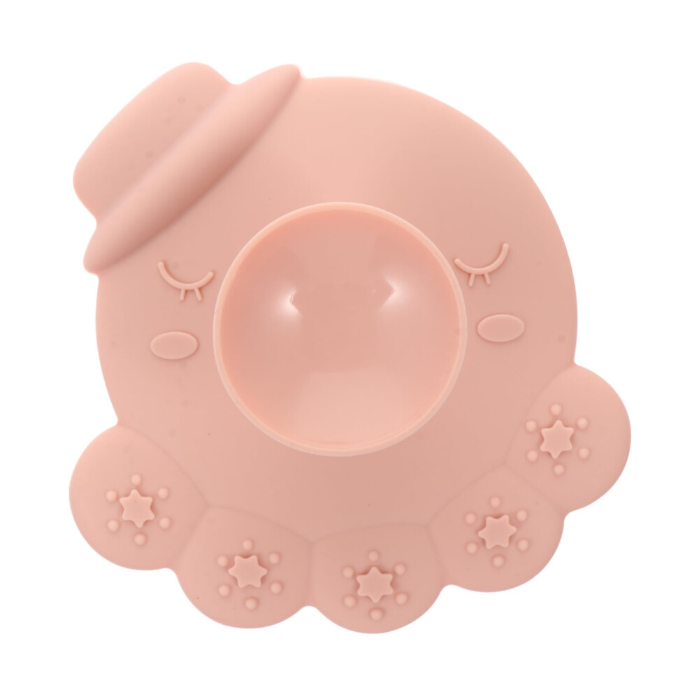 Silicone Bath Brush With Soft Bristles Ergonomic Grip For Newborn Gentle Scalp Massage Pink