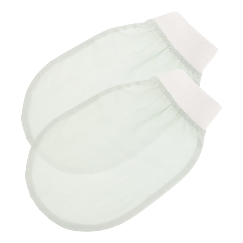 2pcs Silk Exfoliating Mitts Gentle Dead Skin Removal Body Scrubber for Home and Travel