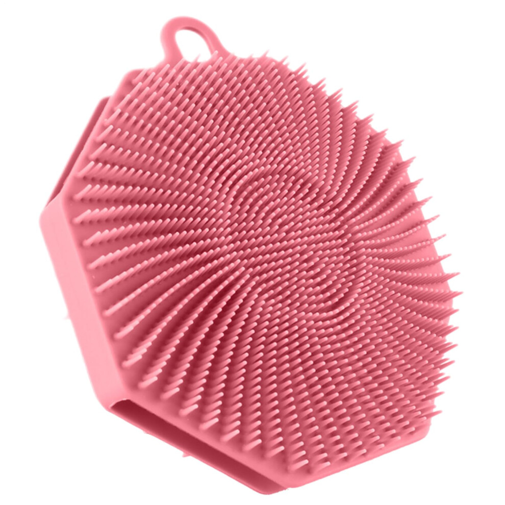 Silicone Body Scrubber Shower Exfoliating Brush with Massage Bristles for Gentle Skin Cleansing