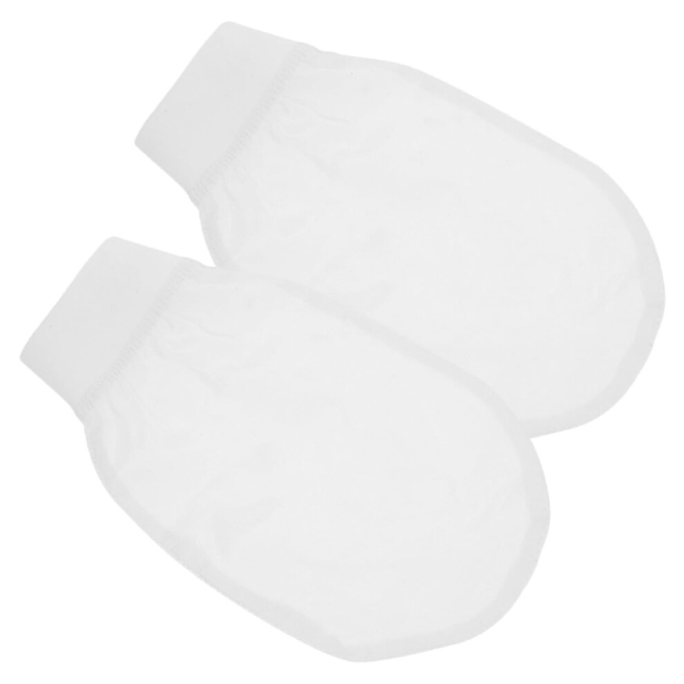 Exfoliating Bath Gloves 2pcs for Shower Gentle Skin Scrubbing and Dead Skin Removal Soft Mittens