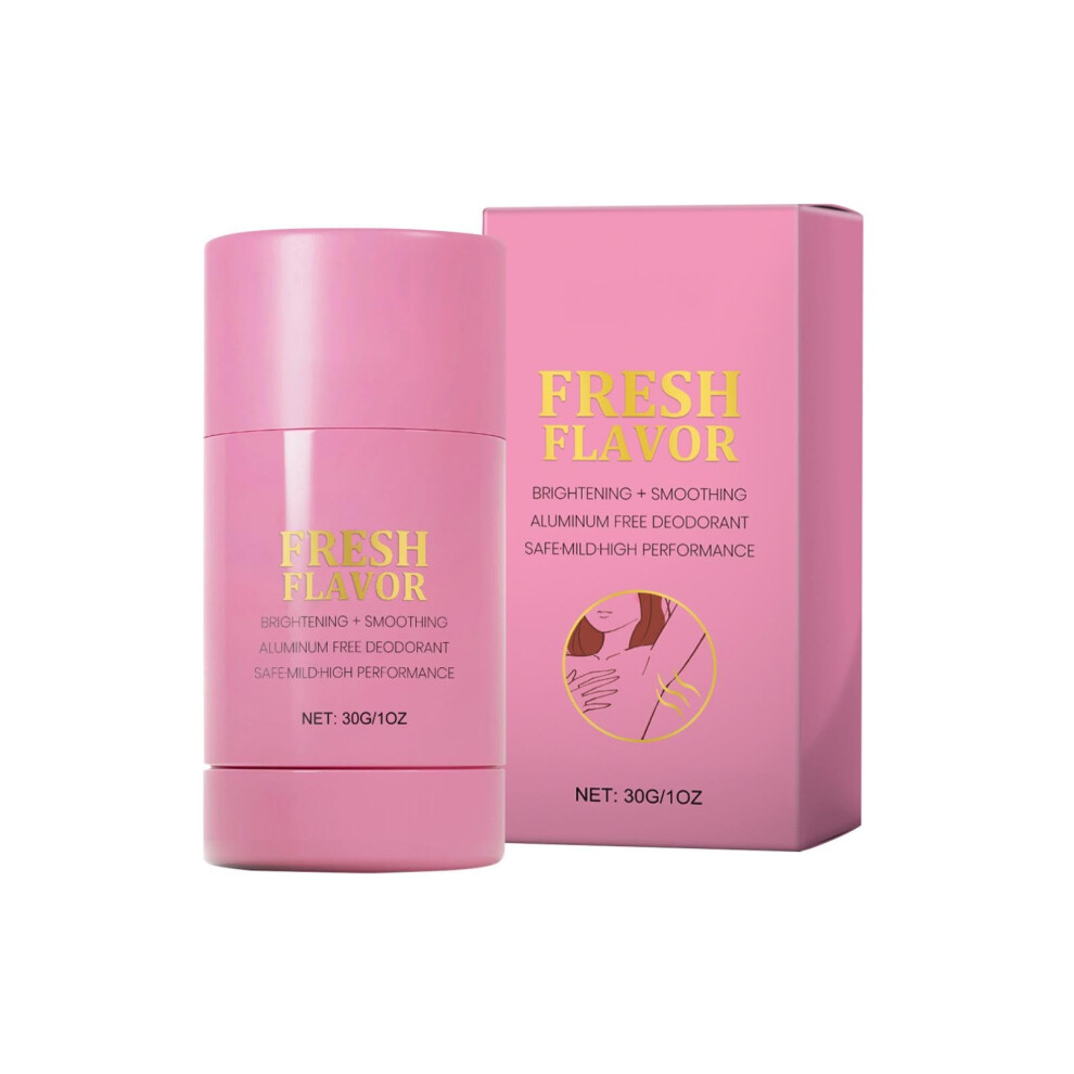Natural Aluminum  Deodorant for Women with Cotton Candy Papaya Scent, Brightening Formula 30g