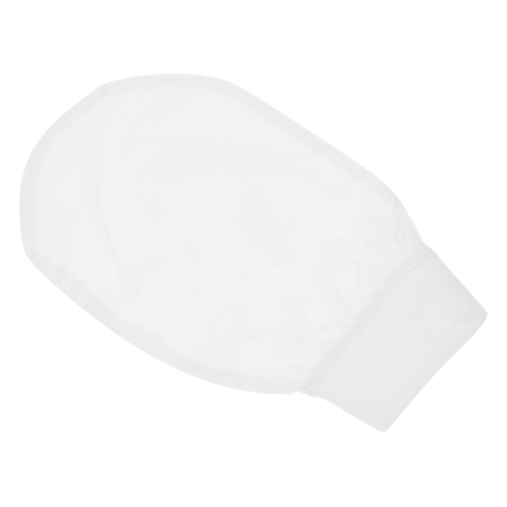 Exfoliating Bath Gloves for Women Deep Skin Exfoliation Gentle Shower Mittens White Reusable