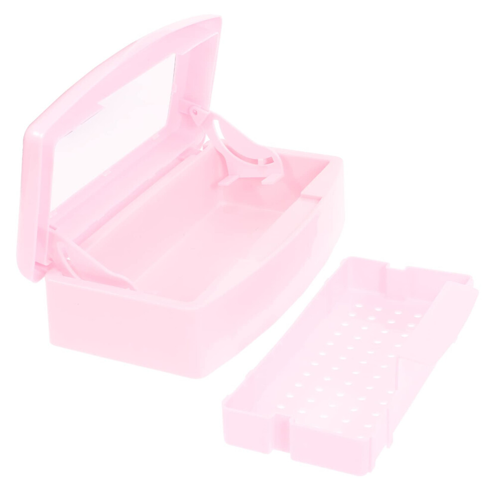 Nail Tool Sterilizer with Automatic Lift Tray, Clear Window Manicure Organizer Box for Salon and Home