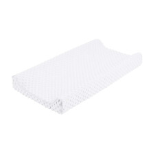 Soft Cotton Blend Changing Table Cover White 33x17 Inches Baby Changing Pad Cover Breathable Fabric